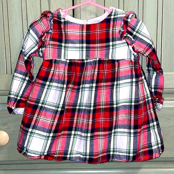 Cat & Jack Other - Cat & Jack 18 Month Plaid Holiday Dress